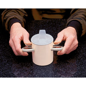 Ableware 745720001 Arthro thumbs-Up Cup with Lid by Maddak