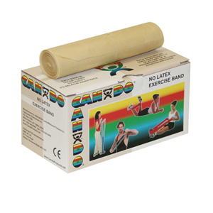 CanDo 10-5610 Latex Free Exercise Band-6 Yard Roll-Tan-XX-Light