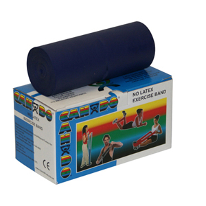 CanDo 10-5614 Latex Free Exercise Band-6 Yard Roll-Blue-Heavy