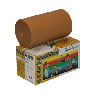 CanDo 10-5617 Latex Free Exercise Band-6 Yard Roll-Gold-XXX-Heavy