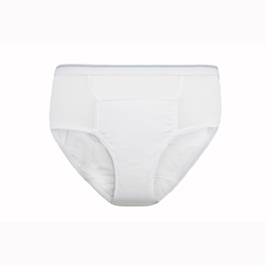 CareActive 6255-1-WHT Mens Reusable Incontinence Brief-Small-1/Pack