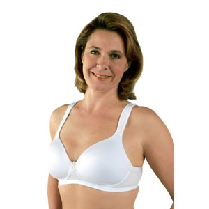 Classique 759E Post Mastectomy Fashion Bra-White-34A