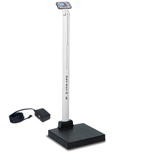 Detecto APEX Digital Scale with Mechanical Height Rod & AC Adapter