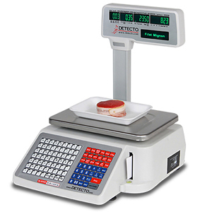 Detecto DL1030P Deli Scale with Integral Printer w/ Tower Pole Display