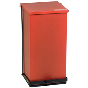 Detecto P-48R Step-On Waste Can Receptacle-Red