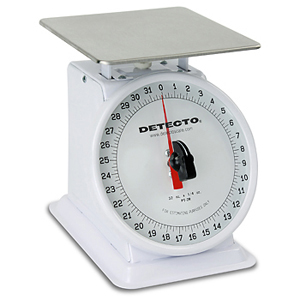 Detecto PT-25-R Petite Top Loading Scale with Rotating Dial