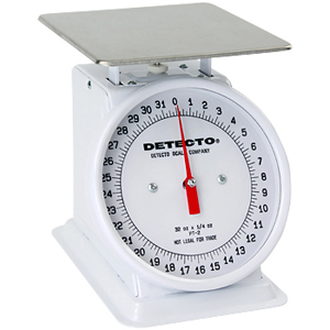 Detecto PT-2 Top Loading Scale with Fixed Dial-32 oz Capacity