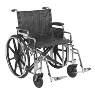 Drive STD22 22" Sentra Extra Wheelchair-Desk Arms-Swing Away Footrests
