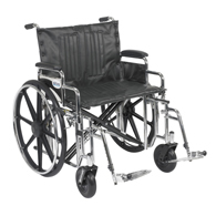 Drive STD24 24" Sentra Extra Wheelchair-Desk Arms-Swing Away Footrests