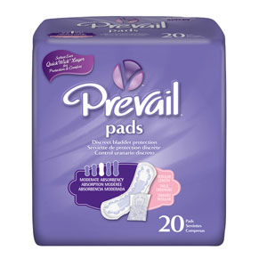 Prevail BC-012 Bladder Control Pad-Moderate-180/Case