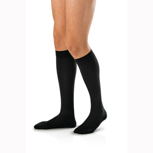 Jobst 110781 Mens Knee High Closed Toe Dress Socks-8-15 mmHg-Black-Med