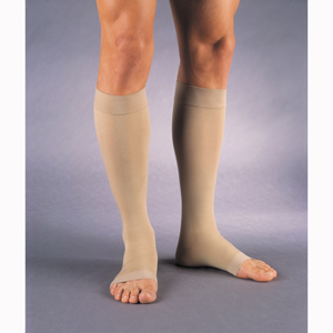 Jobst 114802 Relief Knee High Open Toe Socks-15-20 mmHg-Beige-Large
