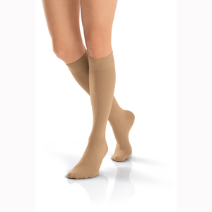 Jobst 115365 Opaque Knee High CT Socks-20-30 mmHg-Black-Full Calf-XL