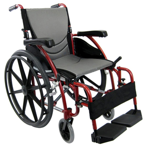 Karman S-Ergo 115 Lightweight Wheelchair-Swinging Footrest-Mag Wheels
