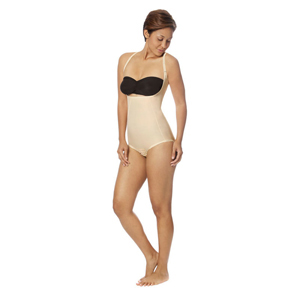 Marena Recovery SFBHA2 Panty-Length Girdle w/ High-Back-Step 2-2XL-BLK