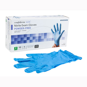 McKesson 14-656C Confiderm Latex Free Exam Glove-Medium-100/Box