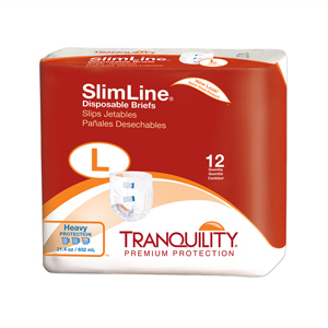Tranquility 2132 SlimLine Disposable Fitted Brief-Large-96/Case