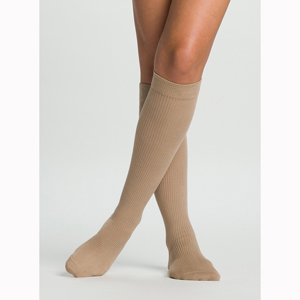 SIGVARIS 186CB30 15-20 mmHg Mens Casual Cotton Socks-Size B-Khaki
