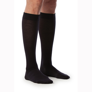 SIGVARIS 192CA99 15-20 mmHg Men All-Season Merino Wool Sock-Size A-BLK
