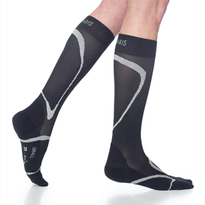 SIGVARIS 412CMM99 20-30 mmHg Performance Sock-Med Med Foot-Black