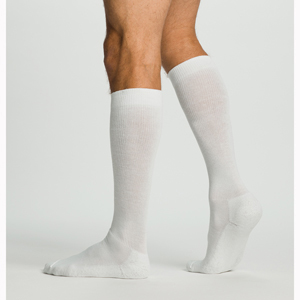 SIGVARIS 602CLSM00 18-25 mmHg Diabetic Socks-Large-Short-White