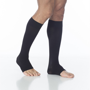 SIGVARIS 972CMLO99 20-30 mmHg Access Knee High-Med-Long-Open Toe-Black