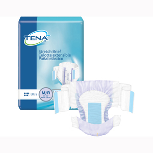 Tena 67802 Ultra Stretch Medium/Regular Briefs-72/Case