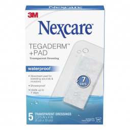 Nexcare Tegaderm+ Pad 3M Healthcare 05113183558-Nexcare Transparent Dressing with Pad, Transparent D
