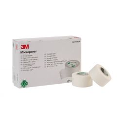 3M Micropore 1530-1-3M Micropore Paper Medical Tape, 1 Inch x 10 Yard, White, Paper Tapes (CS)