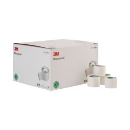 3M Micropore 1530S-1-3M Micropore Paper Medical Tape, 1 Inch x 1-1/2 Yard, White, Tapes & Fasteners 