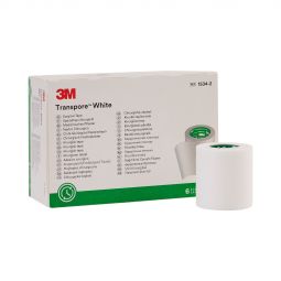 3M 1534-2 Transpore White Surgical Tape-6/Box