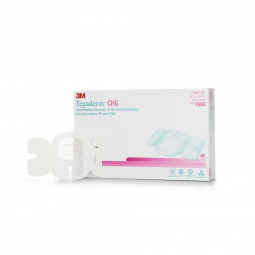 3M Tegaderm 3M Healthcare 1660 CHG Chlorhexidine Gluconate I.V. Securement Dressing, 2 x 3-3/8 Inch