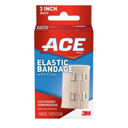 3M ACE 3M 207314-3M Ace Clip Detached Closure Elastic Bandage, 3 Inch Width, Compression Bandages (B