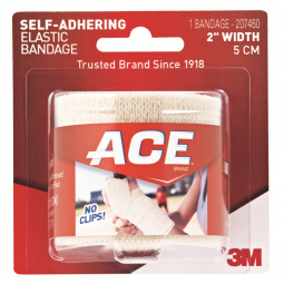 3M ACE 3M 207460-3M Ace Self-adherent Closure Elastic Bandage, 3 Inch Width, Compression Bandages (B