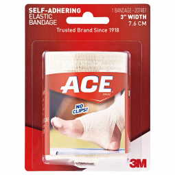 3M 207461 Ace Self-Adherent Closure Elastic Bandage, 3 in Width (BX/3)