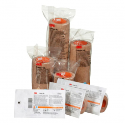 3M Coban 3M Healthcare 2081T-3M Coban Self-Adherent Closure Cohesive Bandage, 1 Inch x 5 Yard, Compr