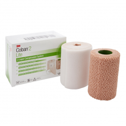 3M Coban2 Lite 2794N-3M Coban2 Lite Self-adherent / Pull On Closure 2 Layer Compression Bandage Syst