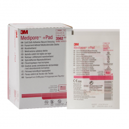 3M Medipore 3M Healthcare 3562-3M Medipore Sterile Adhesive Dressings, 2 x 2-3/4 Inch, Adhesive Band