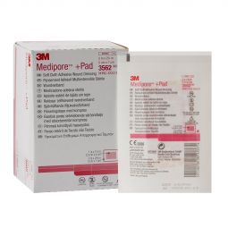 3M Medipore 3M 3562 Medipore Sterile Adhesive Dressings, 2 x 2-3/4 in (CS/200)