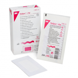 3M Medipore 3M Healthcare 3569-3M Medipore Adhesive Dressing, Soft Cloth, Sterile, White, Island Dre