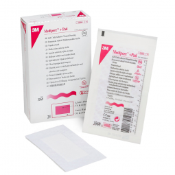 3M Medipore 3M 3569 Medipore Adhesive Dressing, Soft Cloth, Sterile, White, Island Dressings (BX/25)