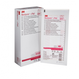 3M 3570 Medipore + Pad Soft Cloth Adhesive Dressing, 3-1/2 x 8 in (BX)
