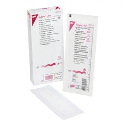 3M 3571 Medipore + Pad Soft Cloth Adhesive Dressing, 3-1/2 x 10 in (CS)