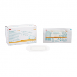 3M Tegaderm 3M Healthcare 3584 Transparent Film Dressing with Pad, 2-3/8 x 4 Inch, Composites (CS)