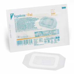 3M Tegaderm +Pad 3M Healthcare 3586 Transparent Film Dressing with Pad, 3 x 4 Inch, Transparent