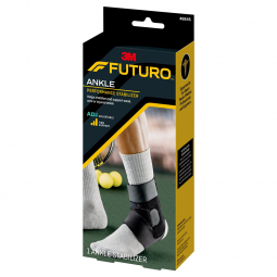 3M Futuro Sport Deluxe 3M 46645ENR-3M Futuro Ankle Performance Stabilizer, Adjustable, Adult, Black,