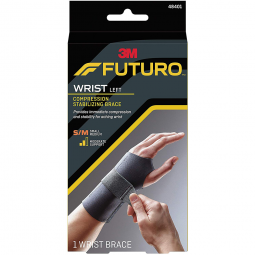 Futuro Compression Stabilizing 3M 48401ENR-3M Futuro Left Wrist Brace, Small, Wrist & Hand