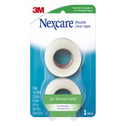 Nexcare Flexible 3M 771-2PK-3M Nexcare Flexible Stretchy Fabric Medical Tape, 1 Inch x 10 Yard, Clea