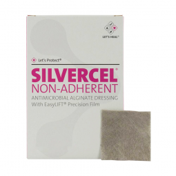 Silvercel Antimicrobial 3M 800408 Silvercel Alginate Dressing with Silver, 4 x 8 in, Silver Dressing