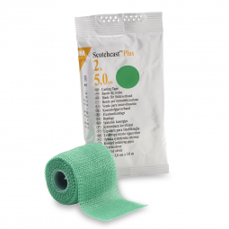3M Scotchcast Plus 82002G-3M Scotchcast Plus Cast Tape, Green, 2 Inch x 4 Yards, Cast & Splint Banda
